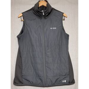 Boston College High School Under Armour Cold Gear Full Zip Vest Men's Sz L Gray